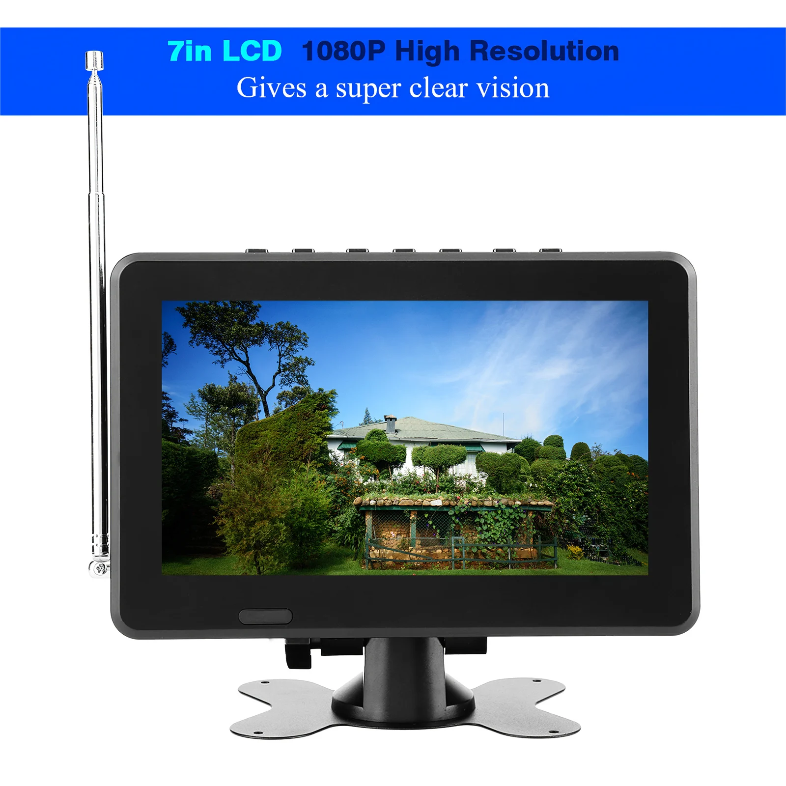 LEADSTAR 7 дюймов ЖК дисплей ATSC Автомобильный цифровой ТВ FM радио 1080P Стерео Высокая