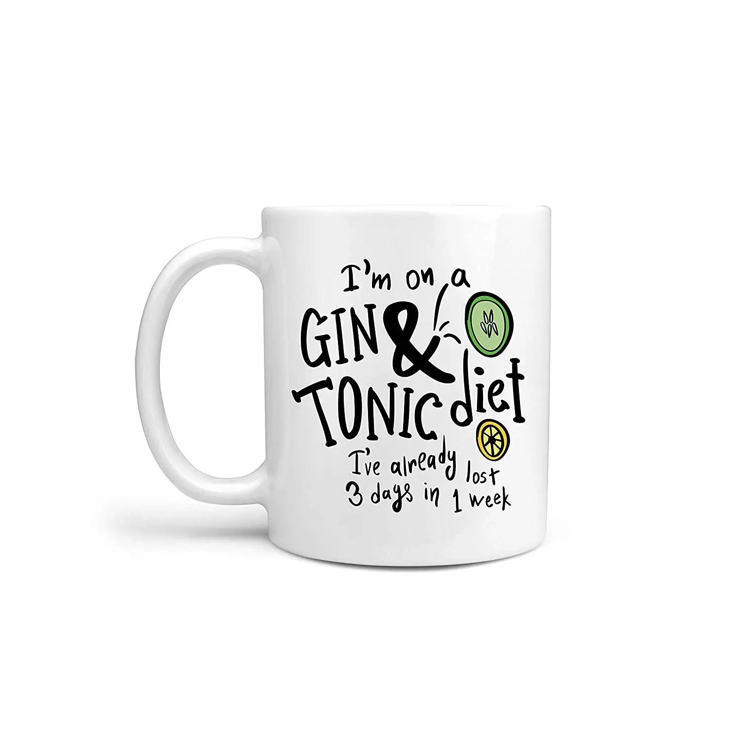 Я на джине и тоник диета 10 унций кружка забавная шутка кофейная керамическая | Дом