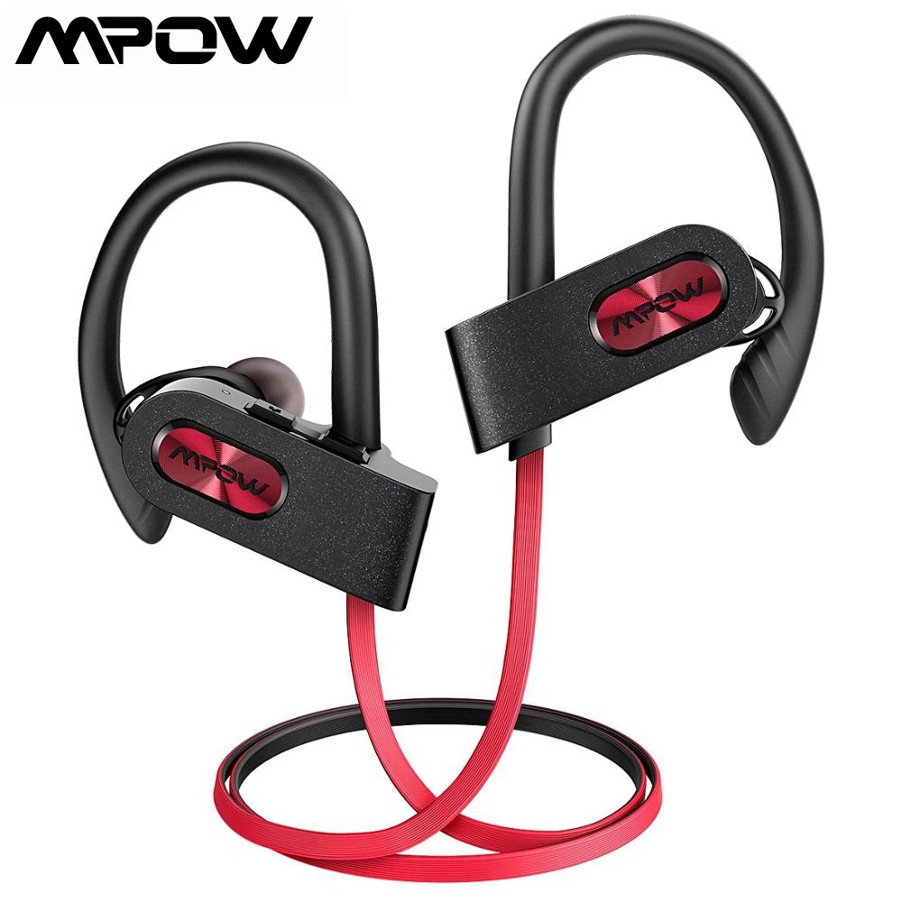 Mpow Flame2 Спортивная bluetooth гарнитура IPX7 наушники с крючком Беспроводные 3 парами