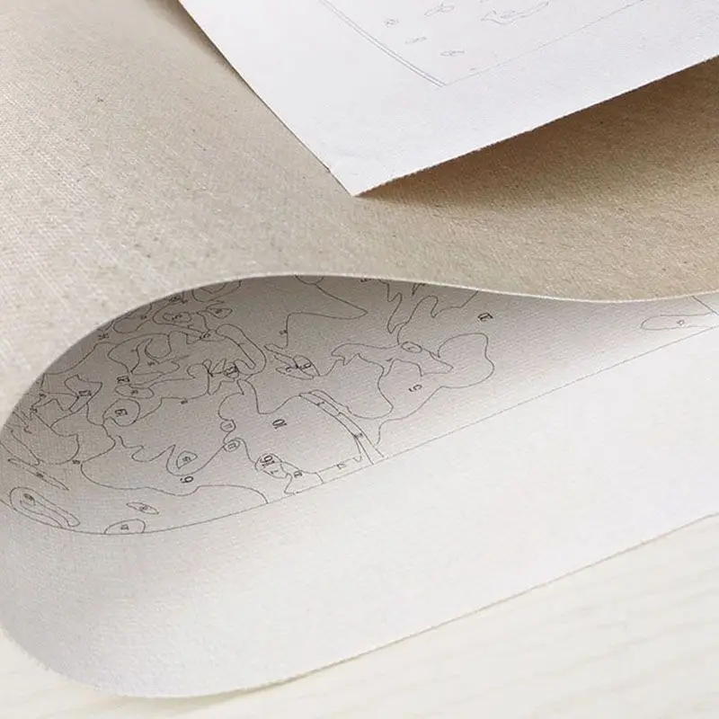 Diy Раскраска по номерам настенная живопись маслом на холсте домашнее украшение DIY