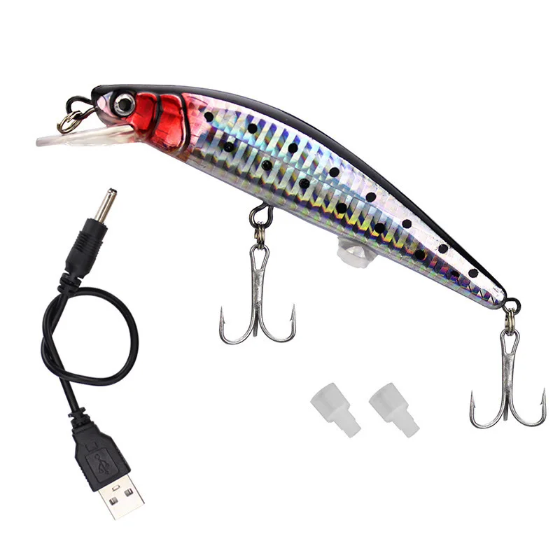

Fishing Bionic Luminous Electric Simulation Twitching Bait USB Charging Bait Lures Fishing Accessories