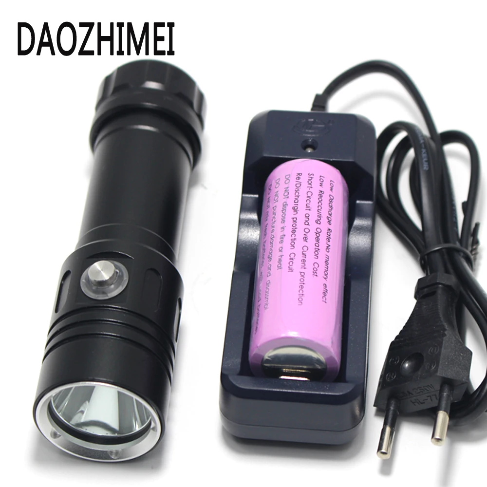 6000LM XM-L2 diving flashlight 100M 4-Mode underwater Tactical Torch Waterproof LED Dive Flashlight 26650 Searchlight waterproof 6000lm 4xled l2 powerful 100m underwater diving flashlight torch lamp 2x6800mah battery dual charger