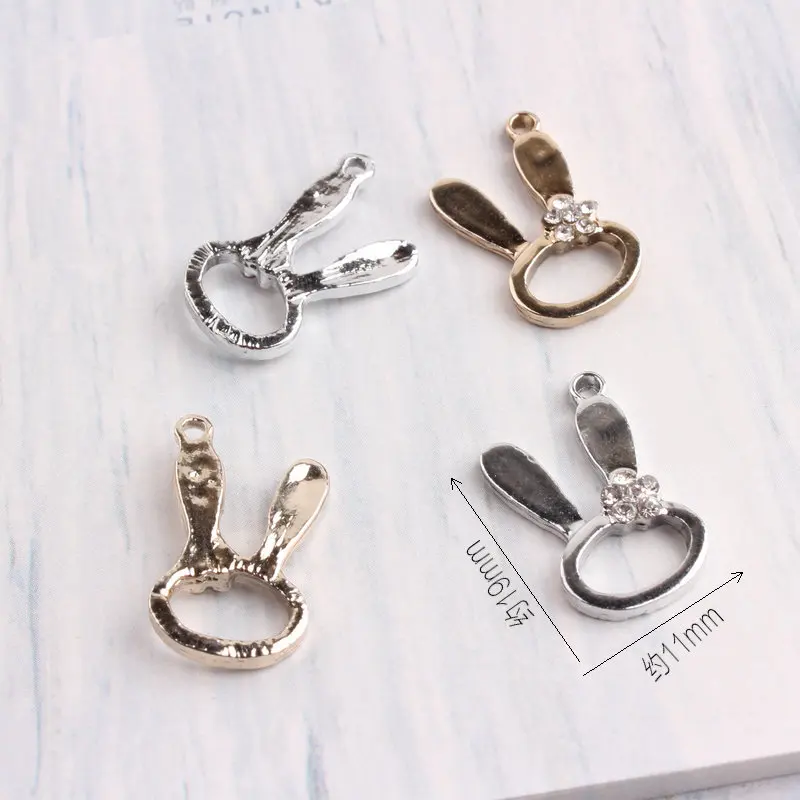 Подвеска в виде кролика 10 шт./лот 19*11 мм | Украшения и аксессуары
