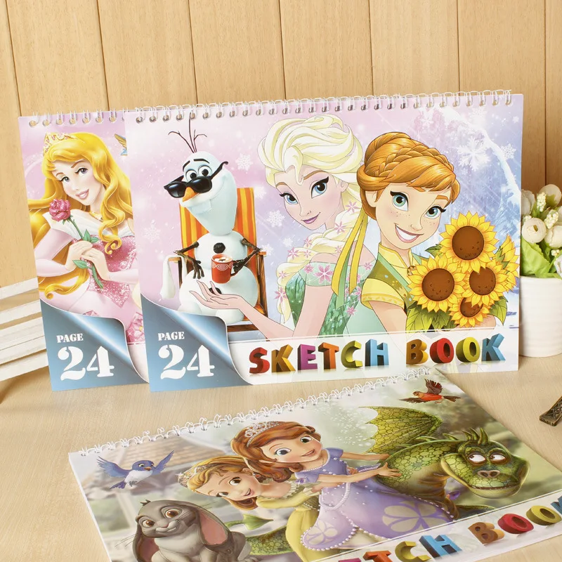 Книга с мультипликационной катушкой Frozen A4 записная книжка Микки и Минни альбом