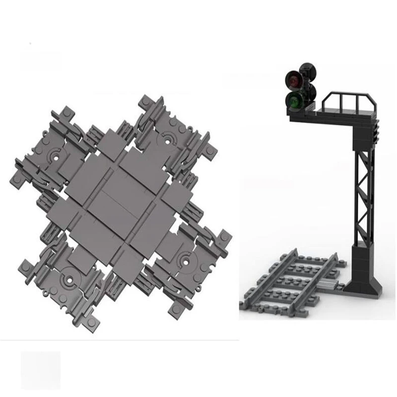 Городской поезд трек сигнал светильник пересечение дороги железнодорожная