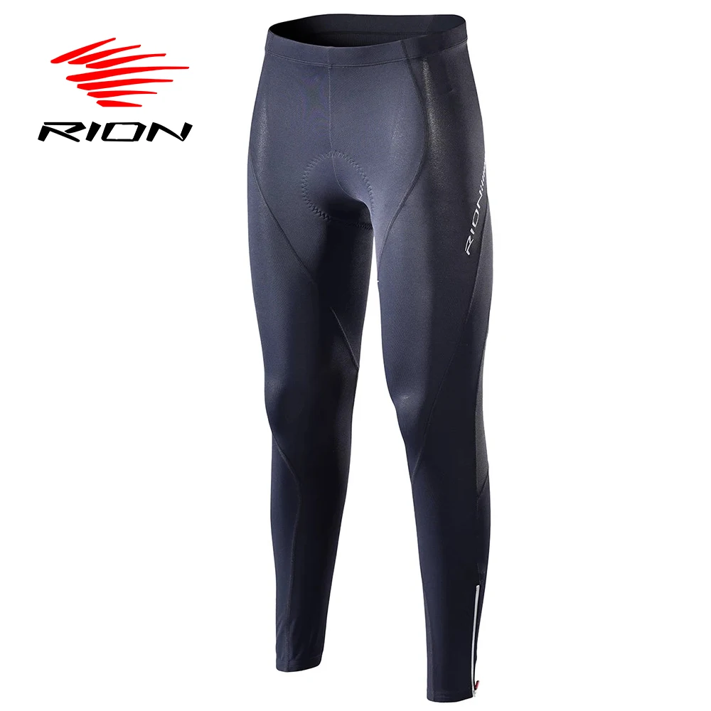 

RION Women Cycling Pants Road Bike Riding 5R Gel Padded Bicycle MTB Tights Sport Designs Licra Cycling Downhill Black Long Pants