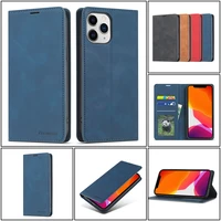 luxury ultra thin flip leather phone case for iphone 12 mini 11 pro max 8 7 6 se xs x xr card slot bracket shockproof cover capa
