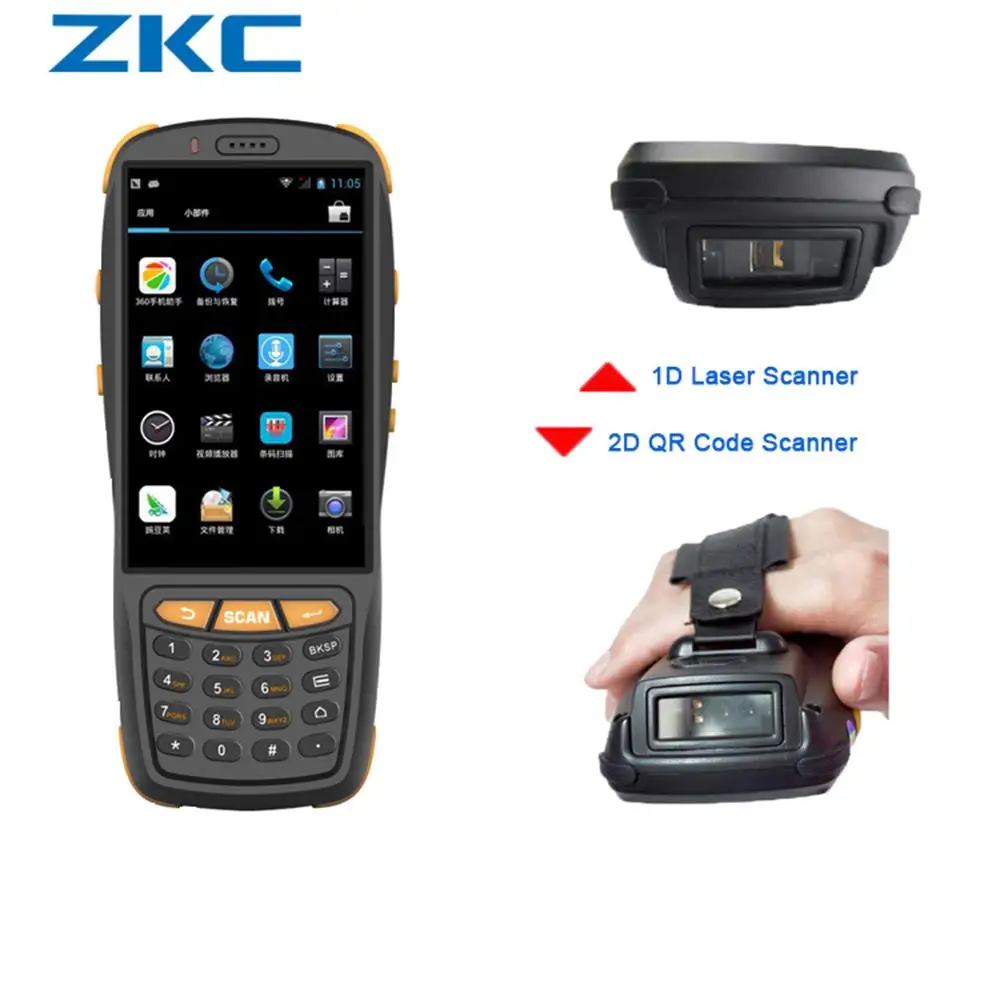Android 7 1 ручной 2D штрих-кода Сканнер CMOS с 4g nfc считыватель радиочастотных меток PDA3503