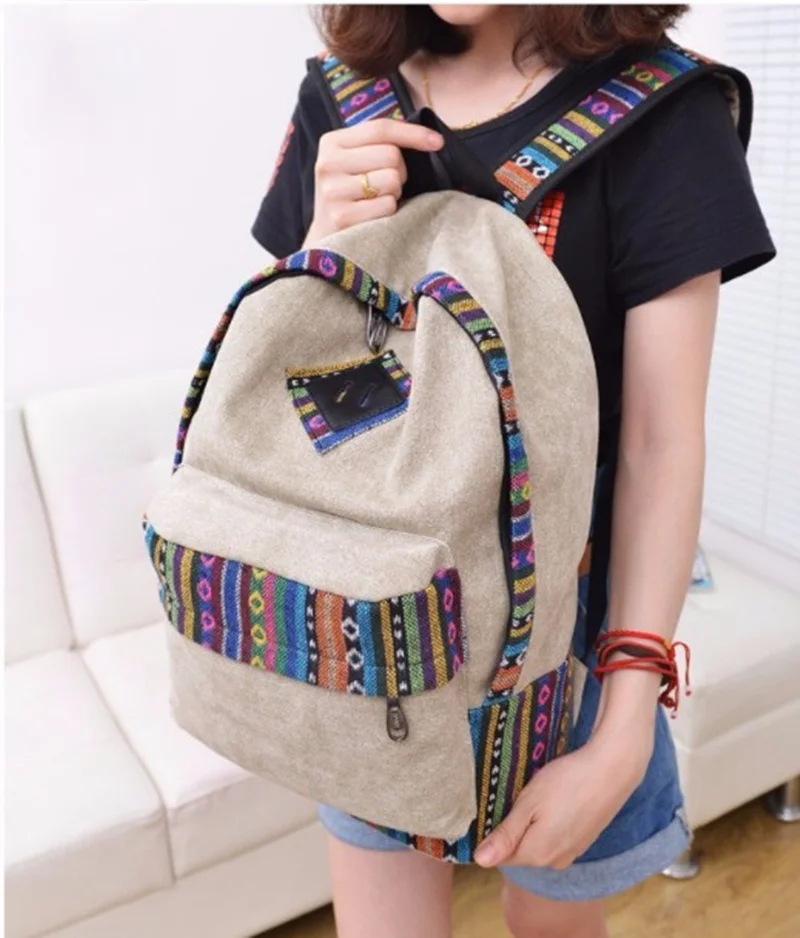 

Ladies Laptop Backpack Women Canvas Backpack School Ladies Girls Teenagers Casual Travel Bags Mochila Laptop Bagpack