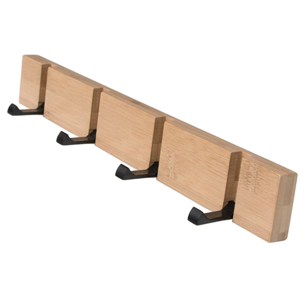 Складная деревянная металлическая настенная вешалка для ванной комнаты ключей