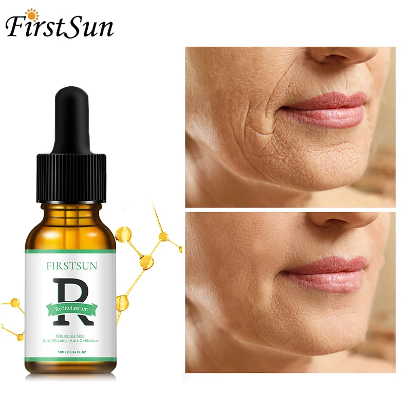

Retinol Anti Wrinkle Facial Serum Remove Dark Spots Whitening Brighten Essence Oil Control Moisturizing Anti-Aging Skin Care