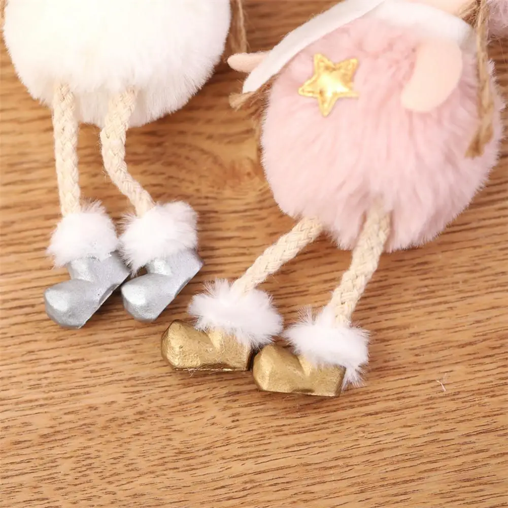 

17cm X 6cm Christmas Plush Angel Charm Child Cute Doll Gift Funny Lovely Fabric Ornament Xmas Decoration Christmas Tree Pendant