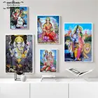 Индийская религия плакаты Shri Lakshmi Devi Saraswati Devi Ganesh холст картины Будда настенные художественные принты гостиная домашний декор