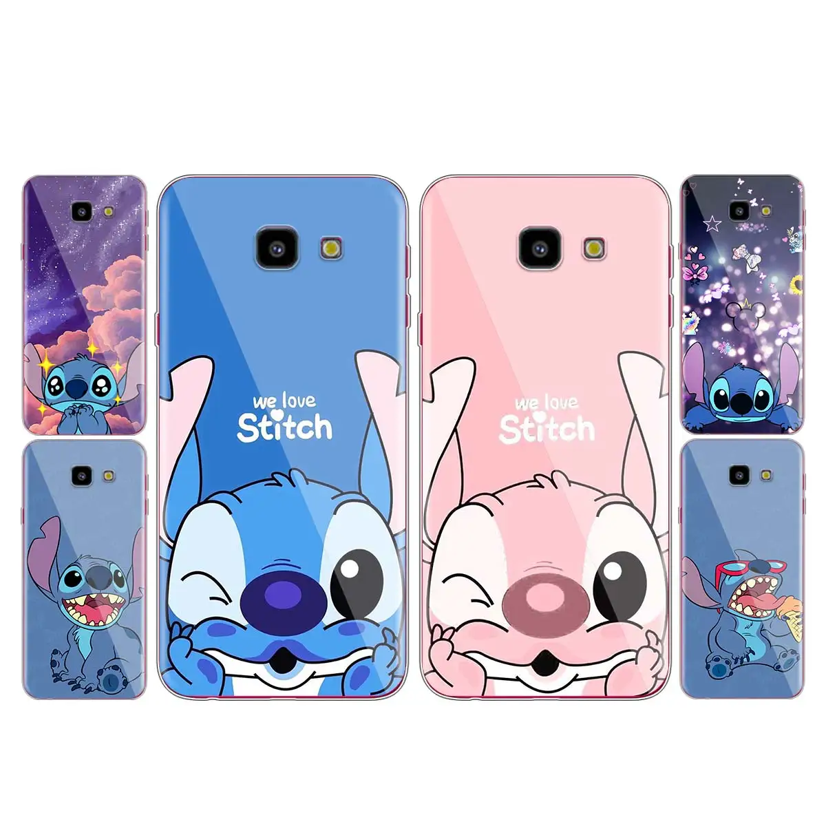 

Stitch cute disney cartoon for Samsung Galaxy J2 J3 J4 Core J5 J6 J7 J8 Prime duo Plus 2018 2017 Soft Transparent Phone Cover