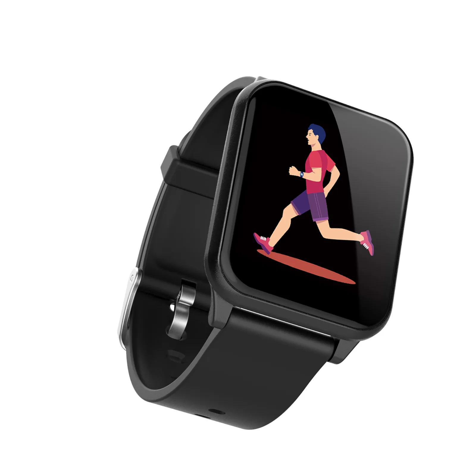 

Fashion Waterproof Silicone Smart Watch Women Men Electronics Sport Wrist Watch Android IOS Square Smartwatch Clock Reloj mujer