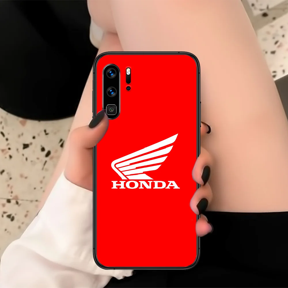 

HONDA Hot Car Phone Case For Huawei P 10 20 30 40 Mate Smart Lite Z 2019 Pro Black black Funda Pretty Bumper Trend Shell Soft