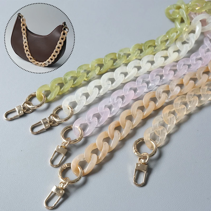 

Acrylic Chain For Women Bag Fishbone Chain Bag Accessories Detachable Bag Strap Chain Stylish Resin Luxury Shoulder Chain Summer