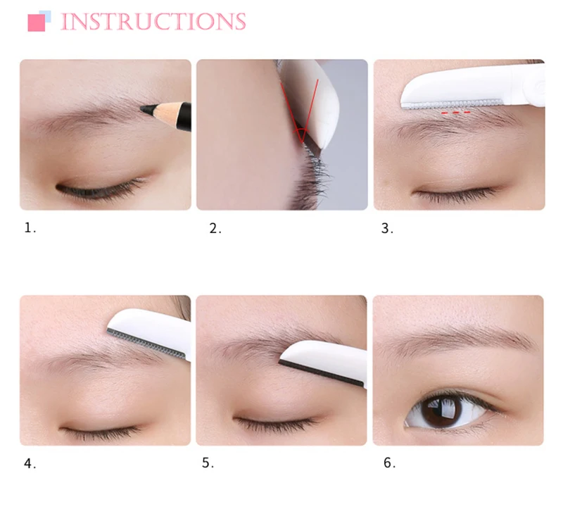 3 шт./компл. Бритва для бровей машинка удаления волос на лице триммер острый Мини