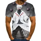 Мужская летняя футболка в стиле Харадзюку, привлекательная Удобная футболка с 3D-принтом персонажей мультфильмов, 2021