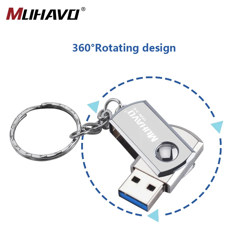 Высокоскоростной usb флеш накопитель 3 0 16 Гб металлическая ручка 64 ГБ 128