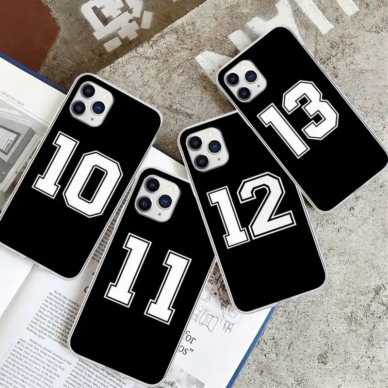 

Black Letter Number Transparent Mobile Phone Cover For Huawei P20 P40 Lite P30 Pro P Smart 2019 Honor 10 10i 20 Lite Clear Case
