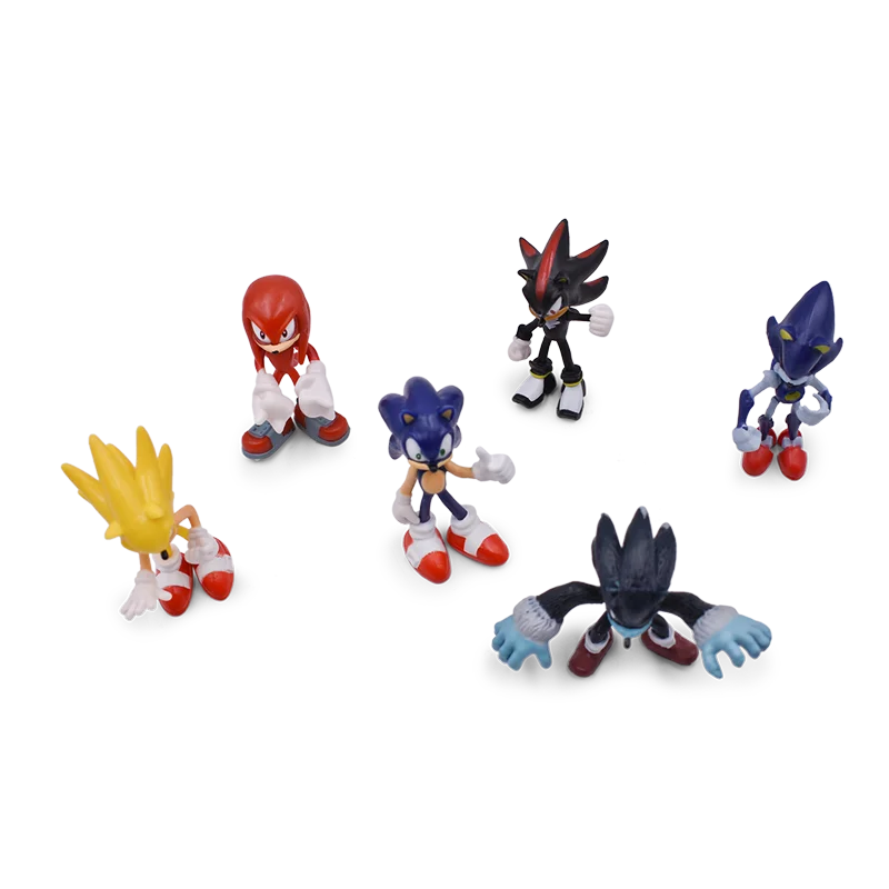 Sonic фигурка милого аниме Мини Sonic Boom Редкие тени ПВХ Коллекционная модель куклы игрушки подарок для ребенка