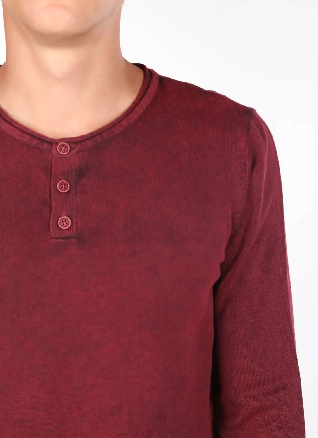 

Crew Neck Buttoned Mens Sweatshirt