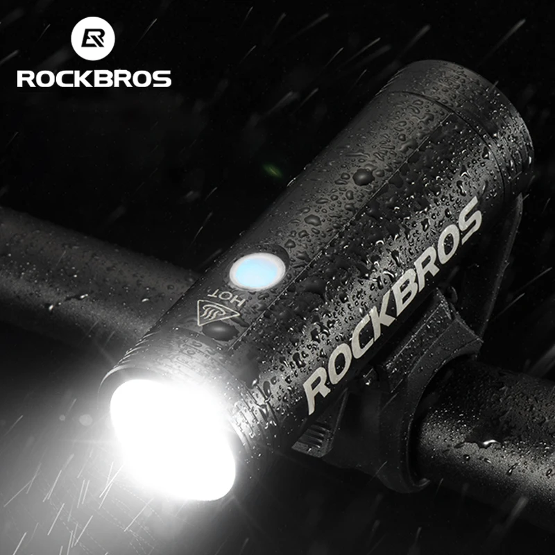 

ROCKBROS Bike Front Light Rainproof USB Rechargeable Bicycle Light 400LM Cycling Headlight LED 2000mAh Flashlight MTB Bike Lamp