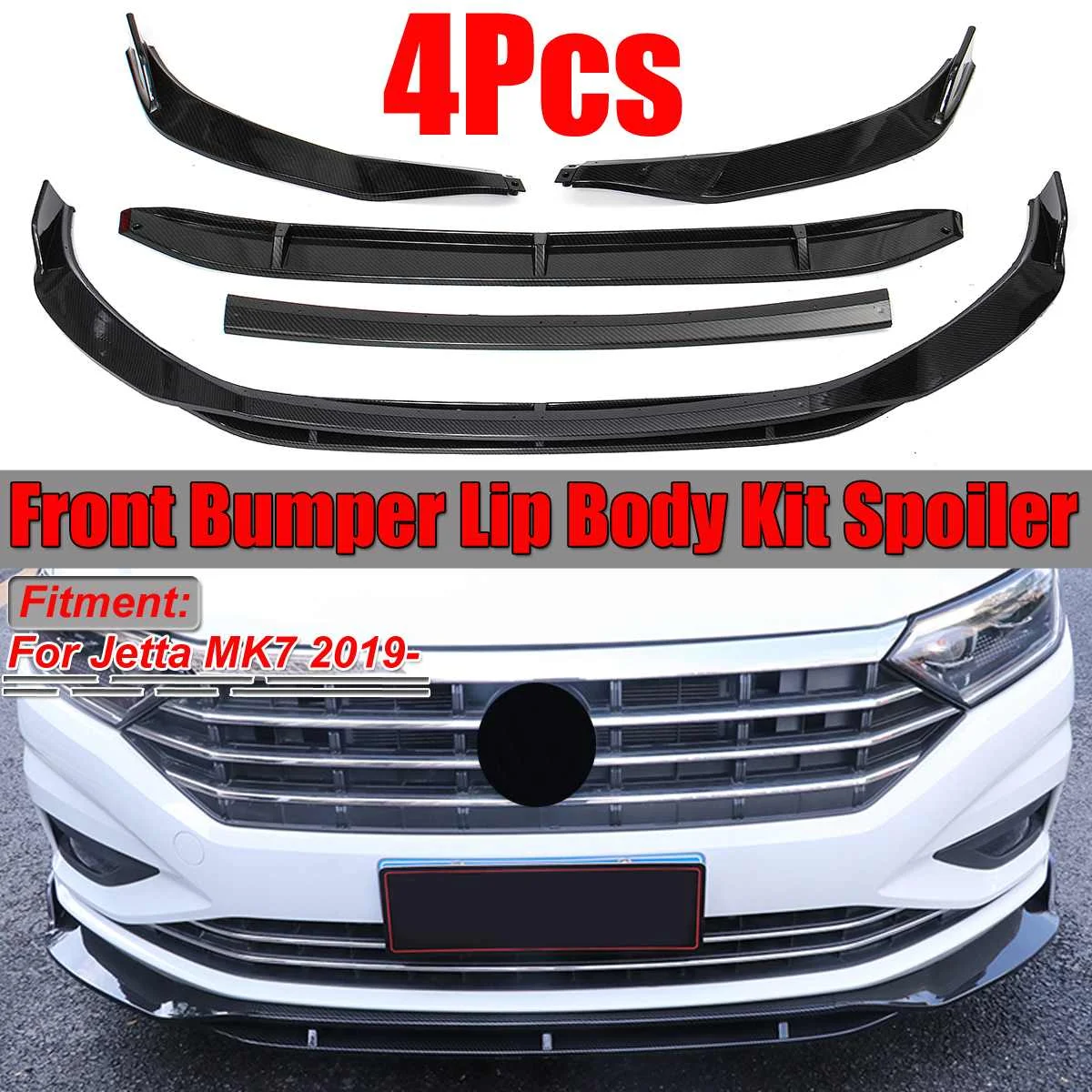 Новинка 4 шт. автомобильный передний бампер разветвитель для губ обтекатель