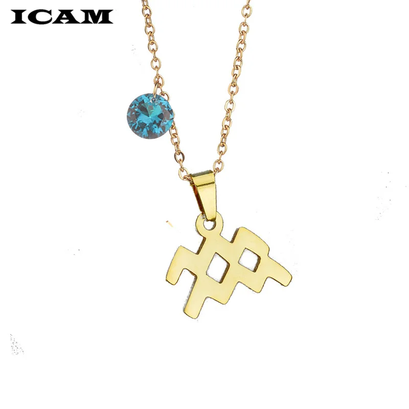 ICAM подарки распродажа знаков зодиака 12 подвеска созвездия Стразы Женская