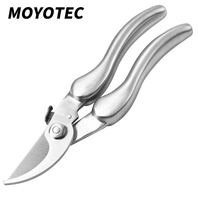 MOYOTEC Pruning Shears Garden Tools Garden Scissors Labor Saving Gardening Scissors Garden Fruit Scissor Stainless Steel Handle