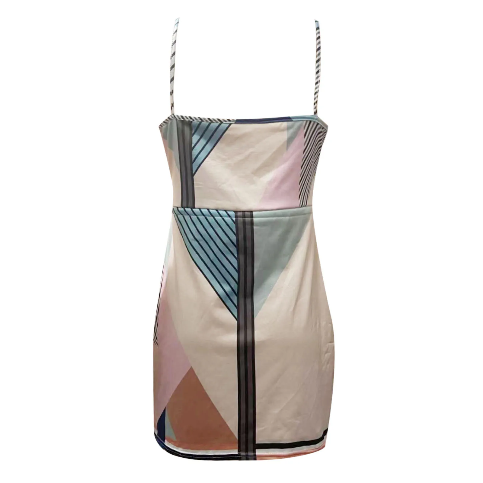 

40# Casual Print Dress Women Sexy V-neck Short Sleeve Open Back Strap Mini Dress Vintage Women's Summer Sundresses Vestidos