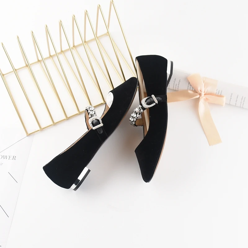 Ручного шитья с украшением в виде кристаллов стиле Мэри Джейн Женская обувь