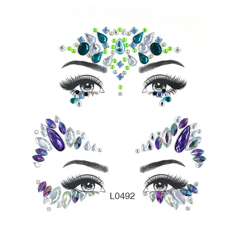 Модные 3D женские украшения Наклейка на грудь флэш-тату лицо наклейка s Временные