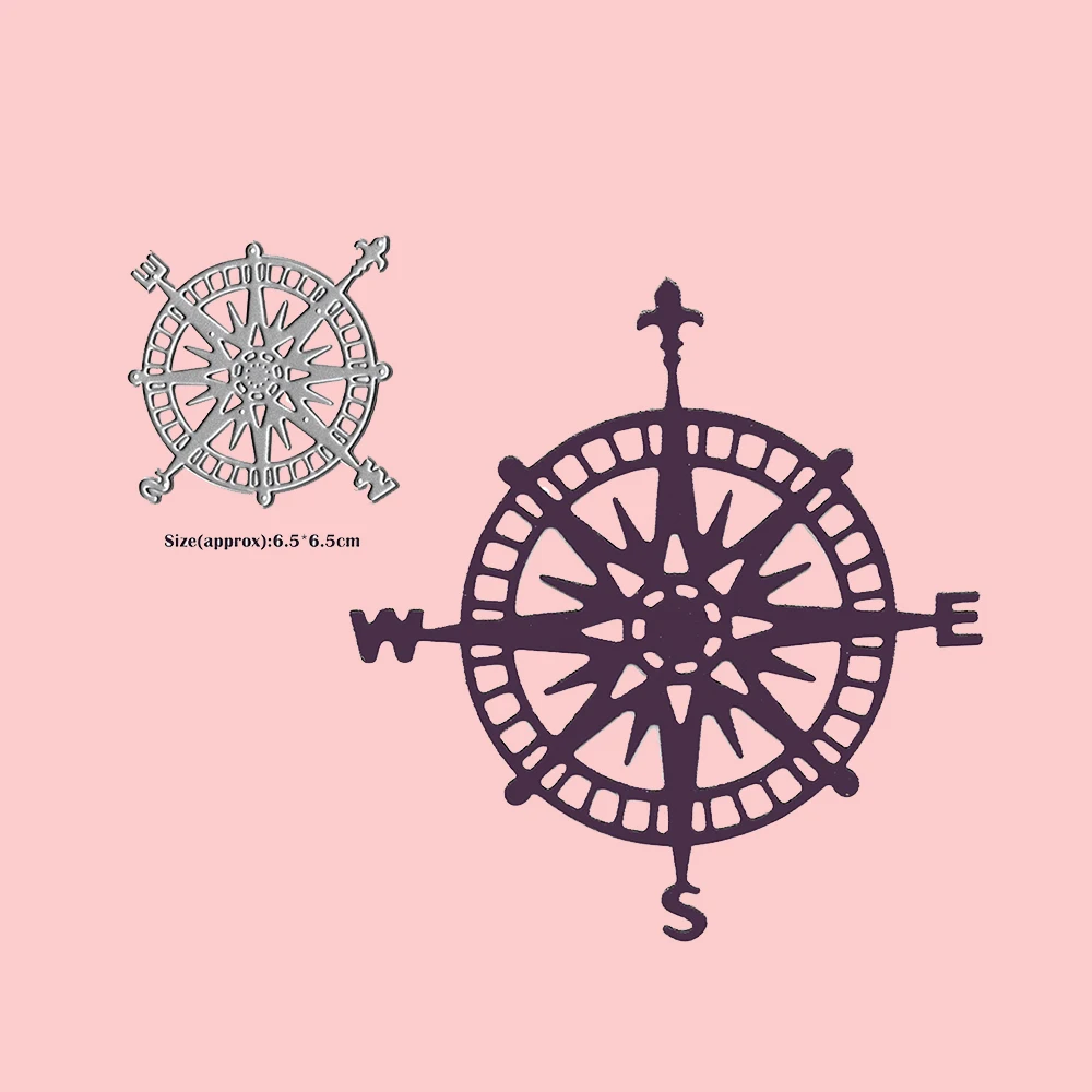 

Compass Cutting Die Metal Die Cut Clear Stamps And Dies Troqueles Stencils And Embossing New 2021 DIY Scrapbooking Paper Cutter