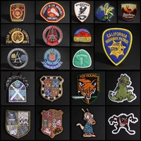 sergeants epaulet patches fox head patch embroidery morale lion badge diy dinosaur vest playoffs patches accessory