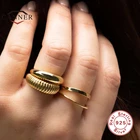 Женское кольцо из серебра 925 пробы, открытое в минималистическом стиле