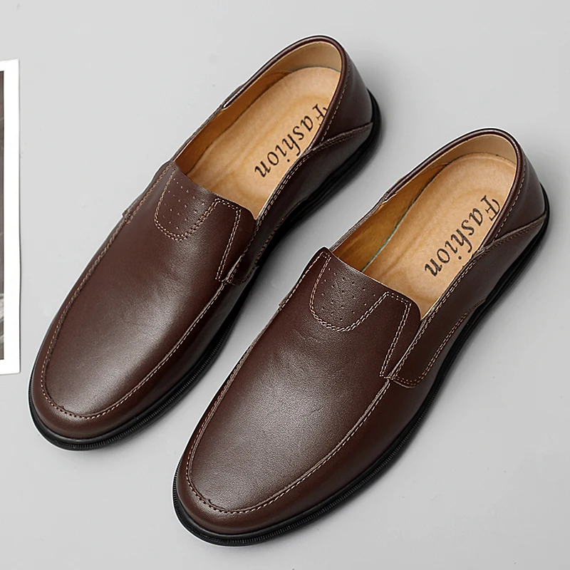 

Slipon Shoes Mens Casual Shoes Hot Sale Zapatos Casuales Para Hombre De Cuero Men's Breathable Leather