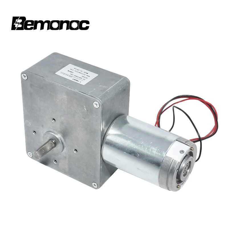 

Bemonoc High Torque Self-locking DC Geared mMotor 12V / 24V DC Turbo Worm Gear Motor 1.5-40RPM For Industrial Manufacturing