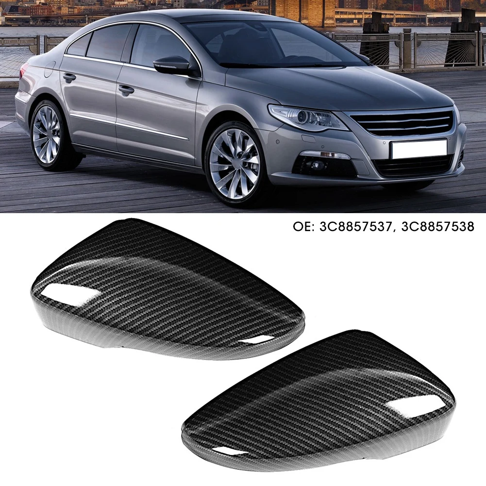 Carbon Fiber Style L/R Rearview Mirror Cover 3C8857538 3C8857537 for BEETLE 2012-2018 CC 2009-2017 EOS SCIROCCO |