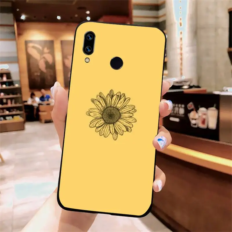 

Beautiful yellow sunflower Phone Cases For Xiaomi Redmi note 7 8 9 t k30 max3 9 s 10 pro lite