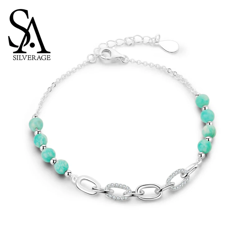 

SA SILVERAGE 925 Sterling Silver Bracelet Ins Design Girlfriend Gift S925 Silver Bracelet Girl Gift Jewelry Original Design Nile