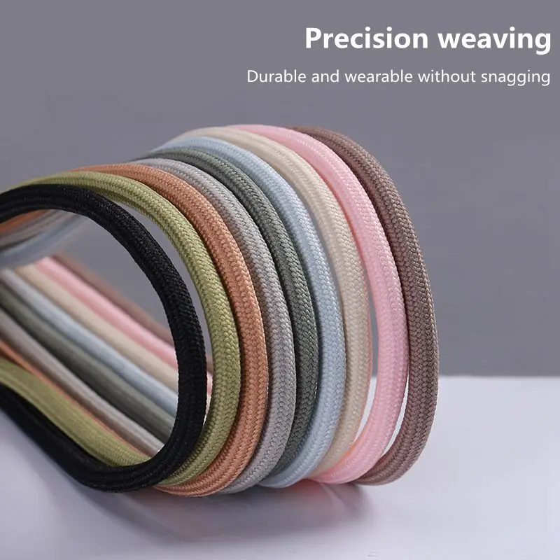 1Pair New 2022 Round Shoelaces Polyester Solid Classic For Yezy Sports Martin Boot shoeslace Sneaker Shoe Laces Strings 20colors