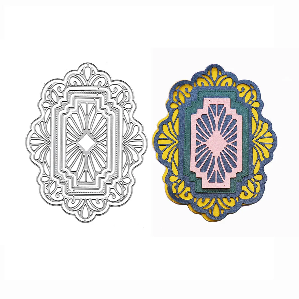 

Embossing Stencil Geometric Pattern Cutting Dies Carbon Steel Template Scrapbooking Album CardMaking Decor Fustelle Paper Craft