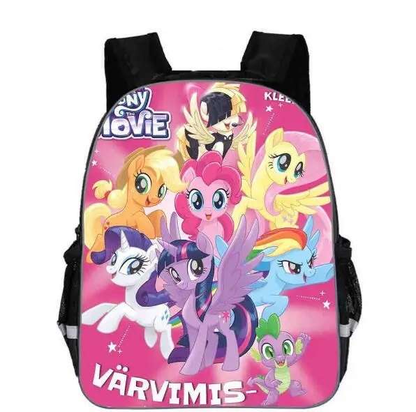 Рюкзак Moive My Little Pony черный водонепроницаемый рюкзак школьный для девочек и