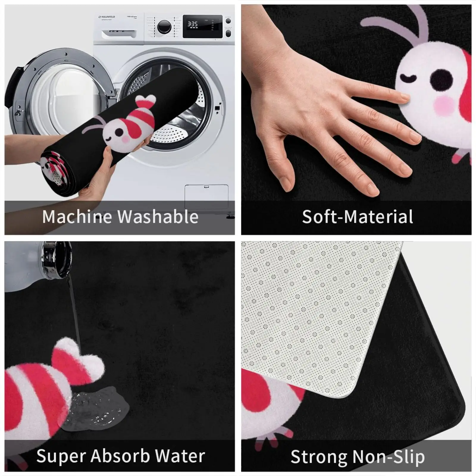 Пресноводный коврик с названием креветки подушка мягкая пресноводная креветка