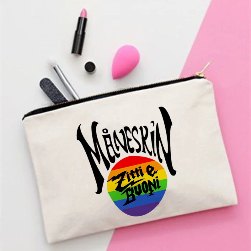 Женский модный органайзер для косметики Maneskin Rainbow Pride ЛГБТ женская сумка