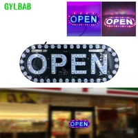 store advertising open sign boards led board display led working shop banner neon business billboard