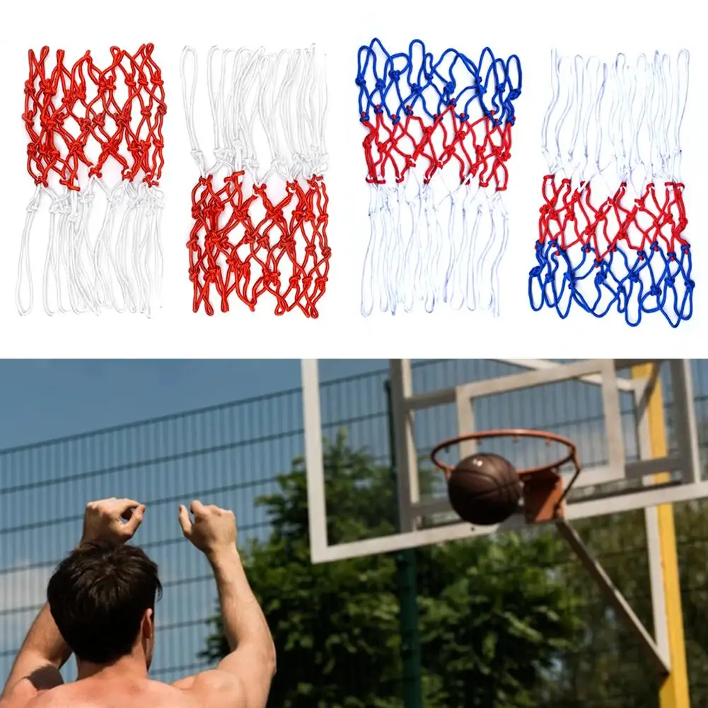 Multi Color 2Pcs Useful Braided Rainproof Basketball Hoop Mesh Nylon Net Professional for Outdoor | Спорт и развлечения