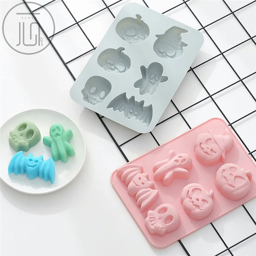 Новинка 1 шт. силиконовые тыквы на Хэллоуин летучие мыши форма для торта